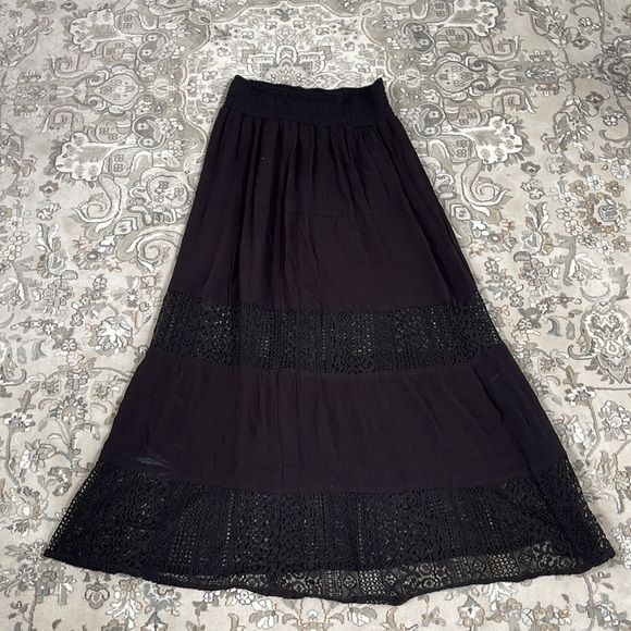 JOE B BY JOE BENBASSET Black Maxi Skirt SIZE LARGE - Picture 2 of 4